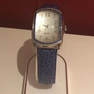 3/$40 Avon purple rhinestones watch